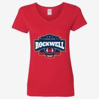 Ladies' Heavy Cotton™ V-Neck T-Shirt Thumbnail