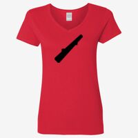 Ladies' Heavy Cotton™ V-Neck T-Shirt Thumbnail