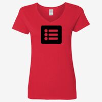 Ladies' Heavy Cotton™ V-Neck T-Shirt Thumbnail