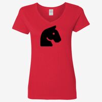 Ladies' Heavy Cotton™ V-Neck T-Shirt Thumbnail