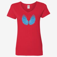 Ladies' Heavy Cotton™ V-Neck T-Shirt Thumbnail