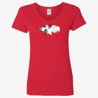 Ladies' Heavy Cotton™ V-Neck T-Shirt Thumbnail