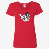 Ladies' Heavy Cotton™ V-Neck T-Shirt Thumbnail