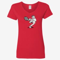 Ladies' Heavy Cotton™ V-Neck T-Shirt Thumbnail