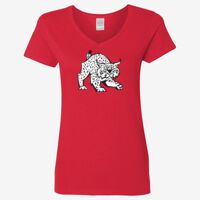 Ladies' Heavy Cotton™ V-Neck T-Shirt Thumbnail