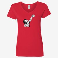 Ladies' Heavy Cotton™ V-Neck T-Shirt Thumbnail