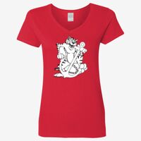 Ladies' Heavy Cotton™ V-Neck T-Shirt Thumbnail